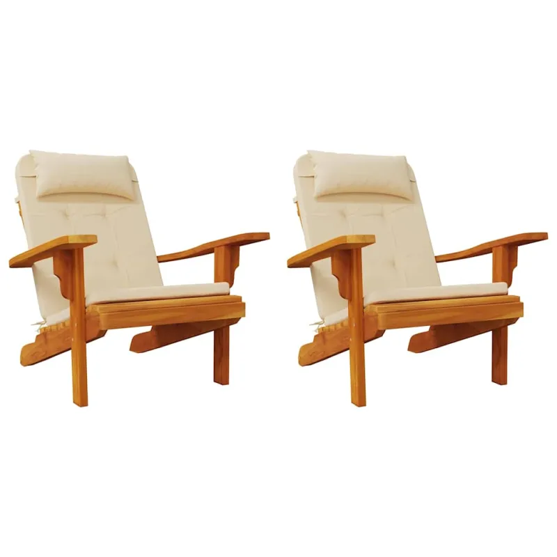 Adirondack kėdės pagalvėlės, 2vnt., smėlio, oksfordo audinys