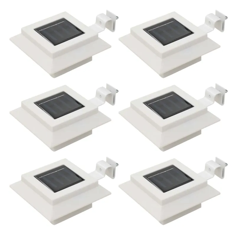 Saulės energija įkraunami lauko LED šviestuvai, 6vnt., 12cm