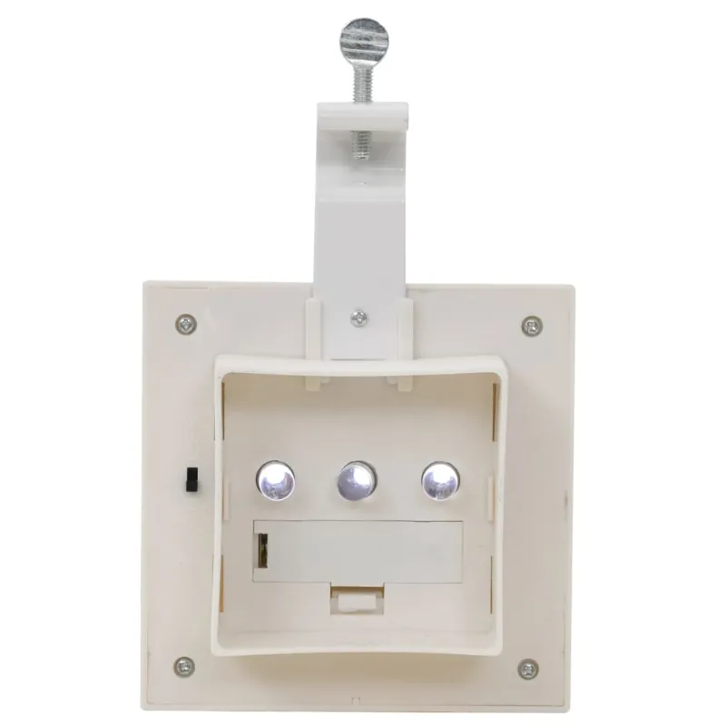 Saulės energija įkraunami lauko LED šviestuvai, 6vnt., 12cm
