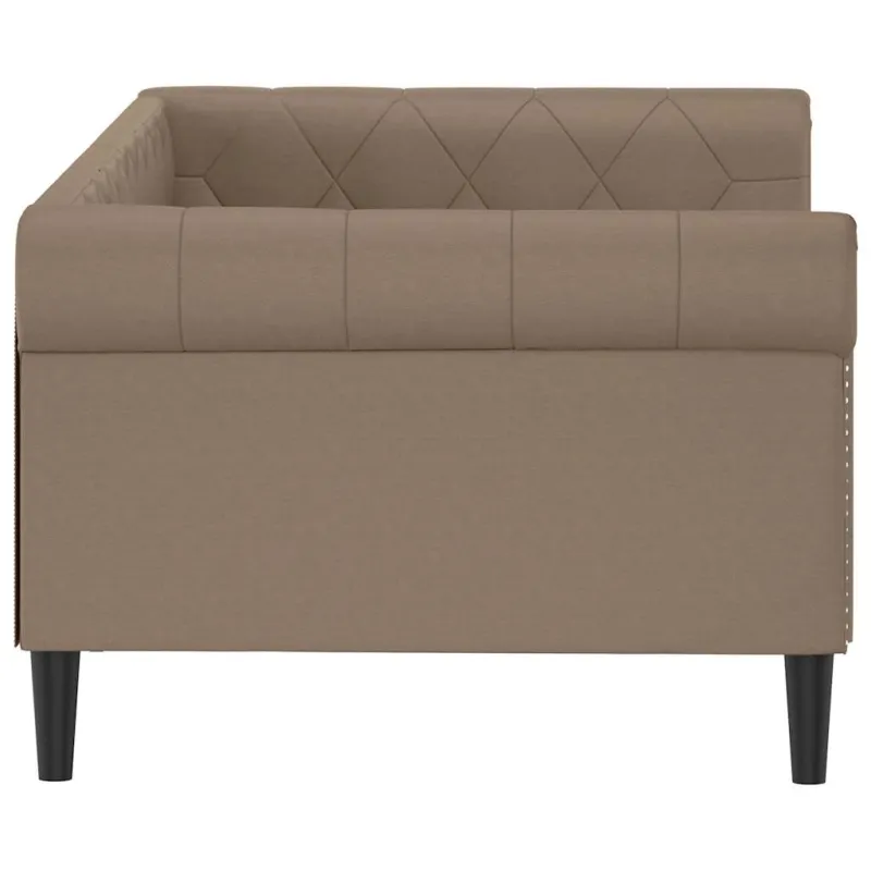 Sofa, kapučino spalvos, 80x200cm, dirbtinė oda
