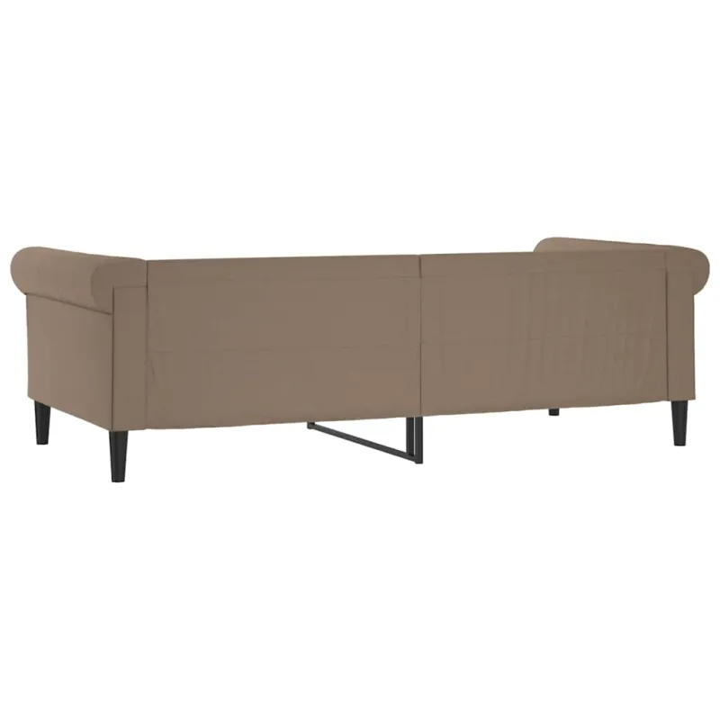 Sofa, kapučino spalvos, 80x200cm, dirbtinė oda