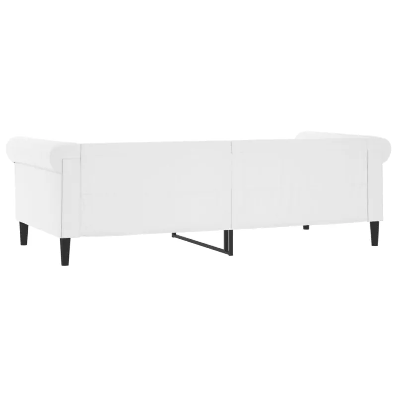 Sofa, baltos spalvos, 90x200cm, dirbtinė oda