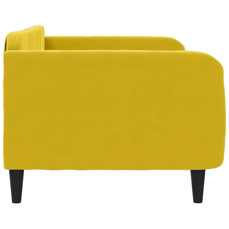 Sofa, geltonos spalvos, 100x200cm, aksomas