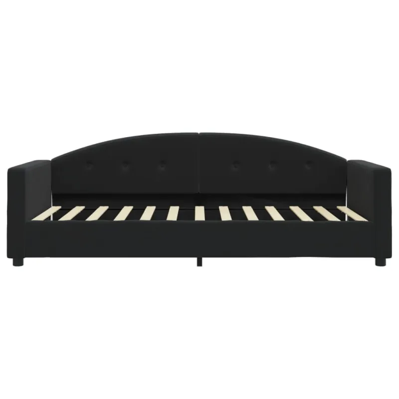 Sofa, juodos spalvos, 90x200cm, aksomas