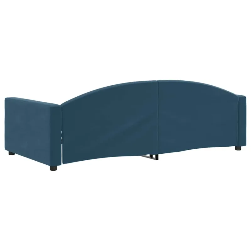 Sofa, mėlynos spalvos, 100x200cm, aksomas
