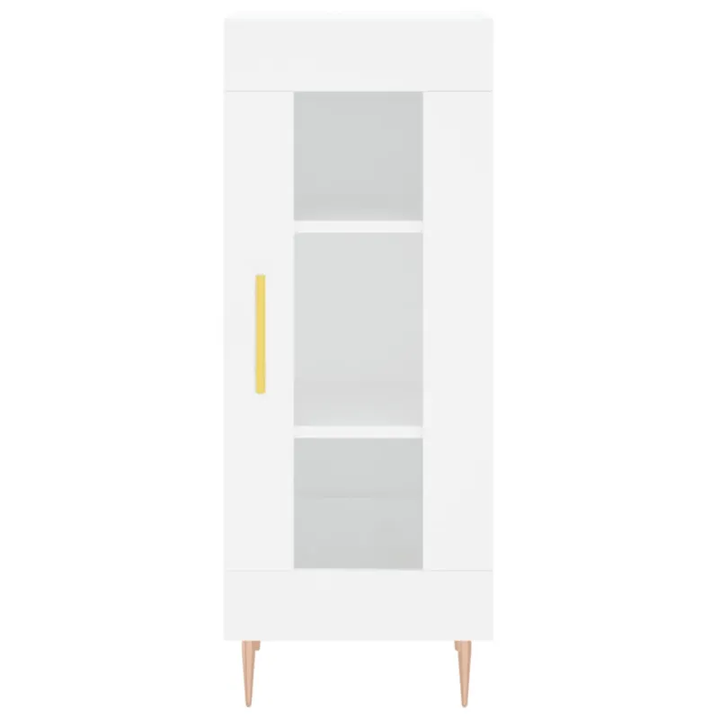 Komoda, baltos spalvos, 34,5x34x180cm, apdirbta mediena