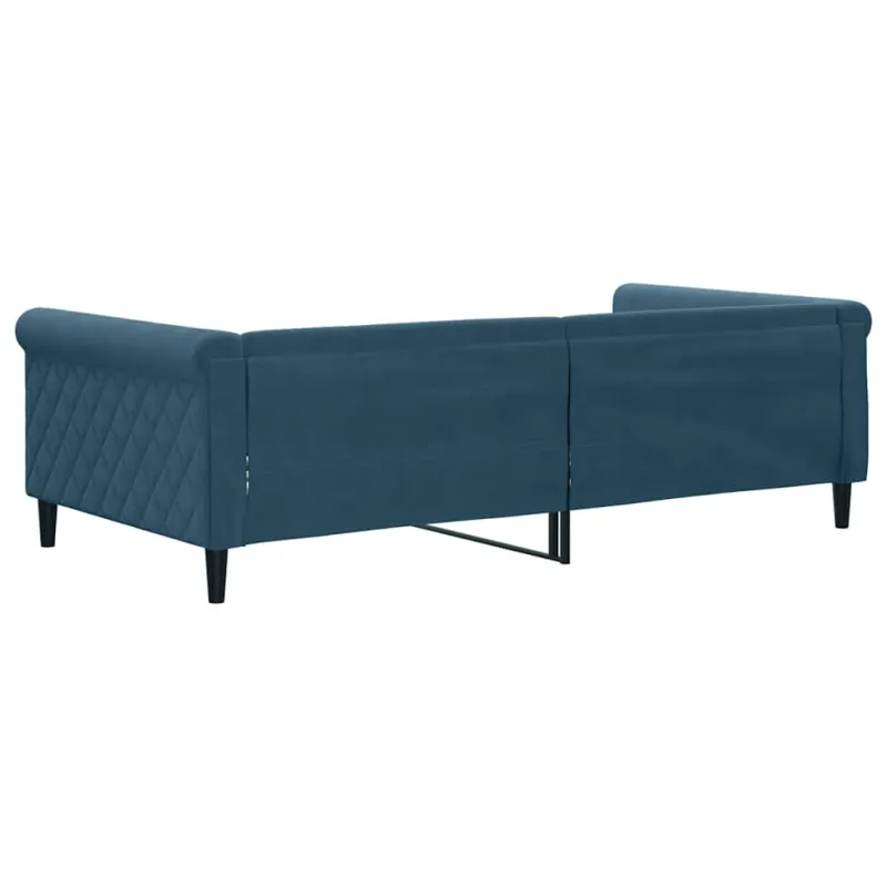 Sofa, mėlynos spalvos, 100x200cm, aksomas