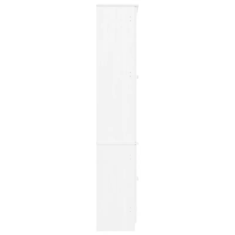 Stiklinė eksponavimo spintelė ALTA, balta, 77x35x186,5cm, pušis