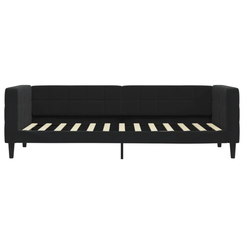 Sofa, juodos spalvos, 80x200cm, aksomas
