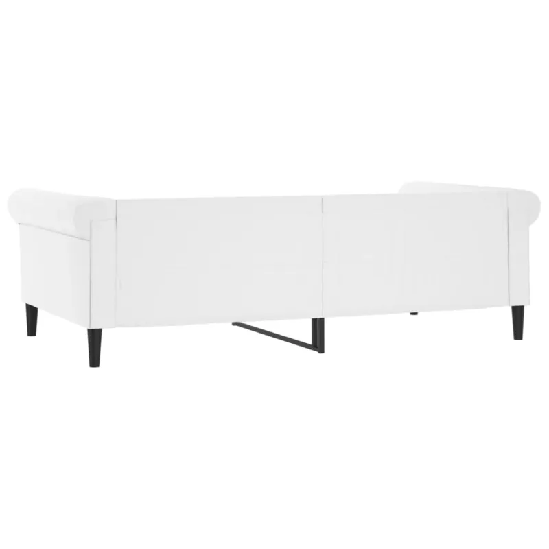 Sofa, baltos spalvos, 100x200cm, dirbtinė oda