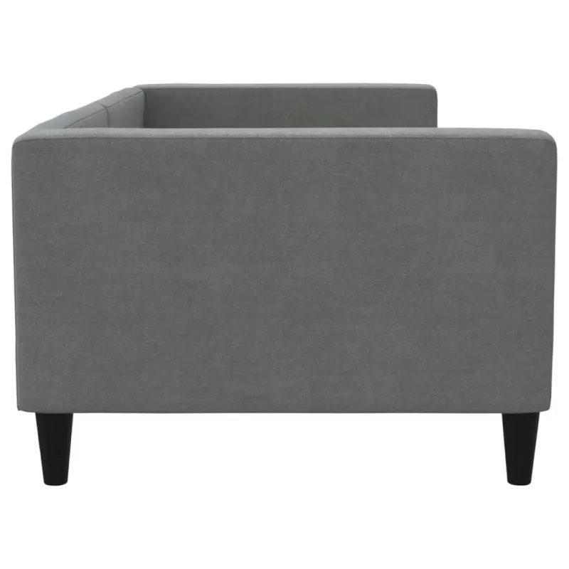Sofa, tamsiai pilkos spalvos, 90x200cm, audinys