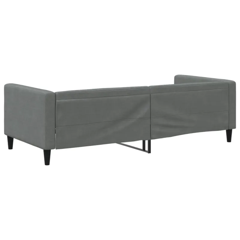 Sofa, tamsiai pilkos spalvos, 90x200cm, audinys