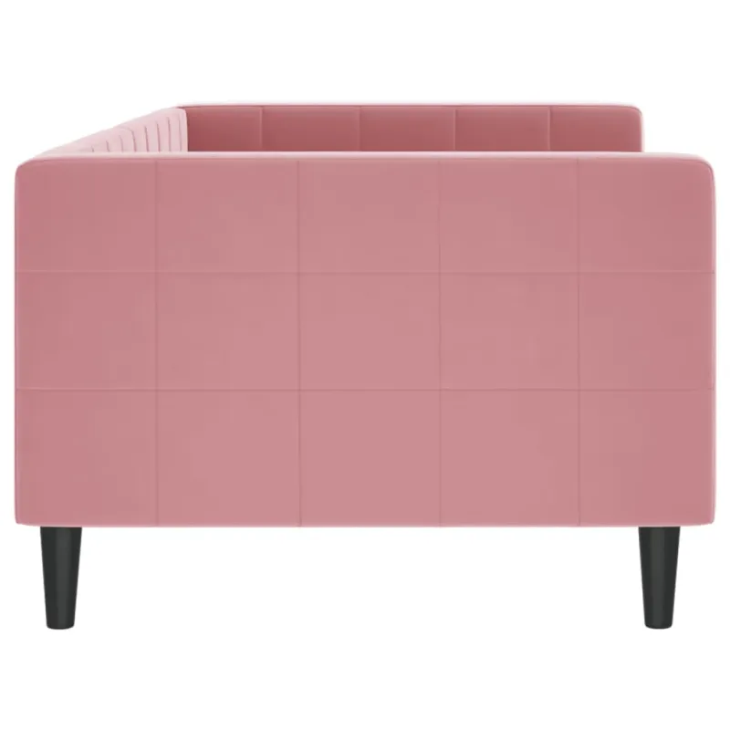 Sofa, rožinės spalvos, 90x200cm, aksomas