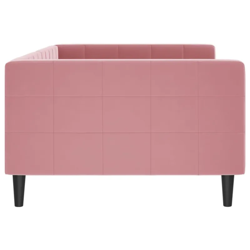 Sofa, rožinės spalvos, 100x200cm, aksomas