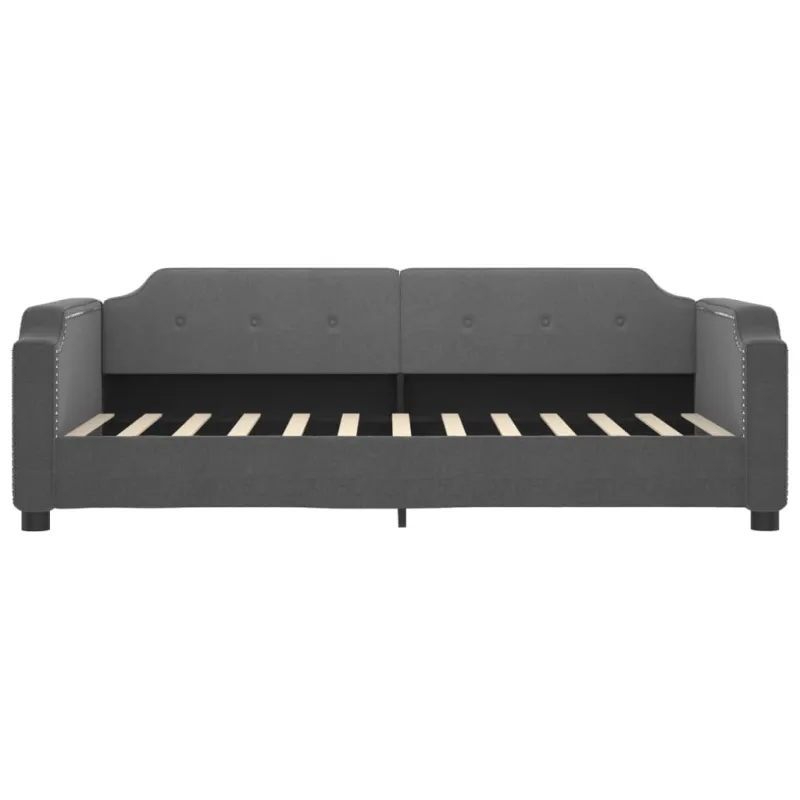 Sofa, tamsiai pilkos spalvos, 90x200cm, audinys