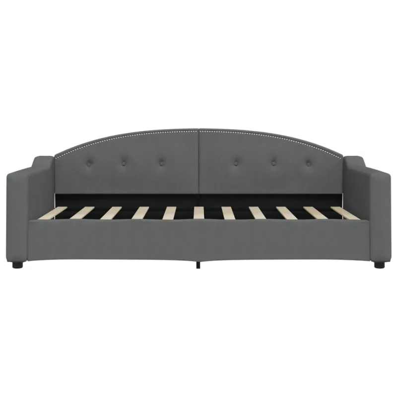 Sofa, tamsiai pilkos spalvos, 90x190cm, audinys