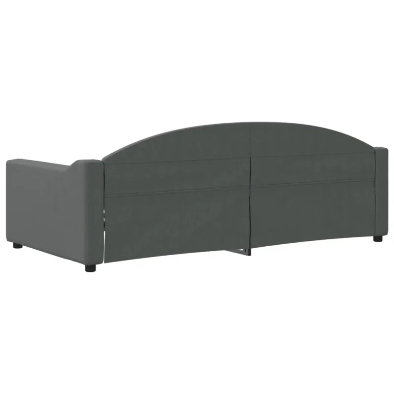 Sofa, tamsiai pilkos spalvos, 90x190cm, audinys