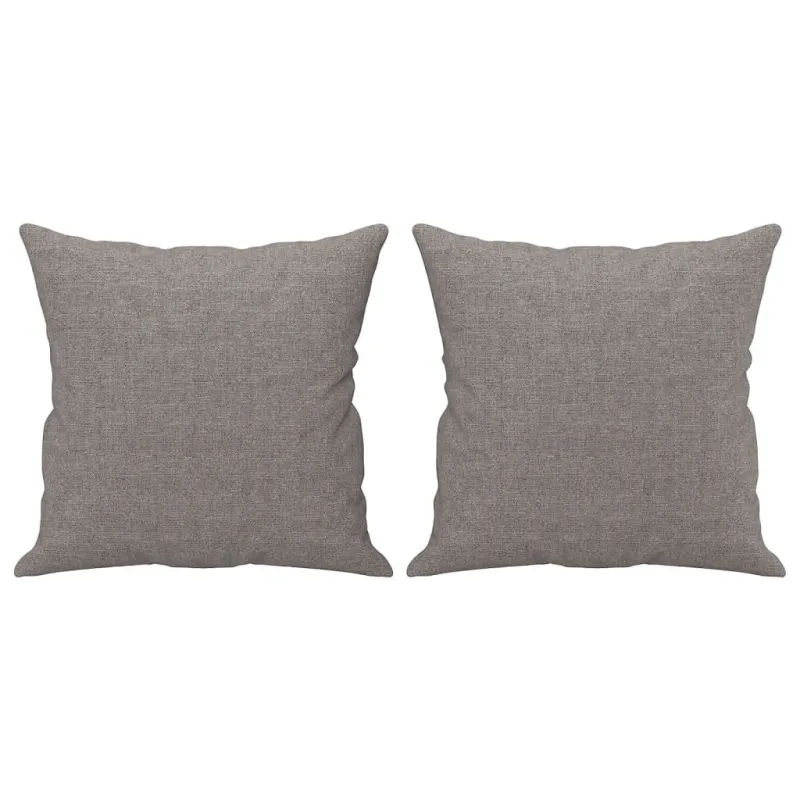 Dvivietė sofa su pagalvėlėmis, taupe spalvos, 140cm, audinys