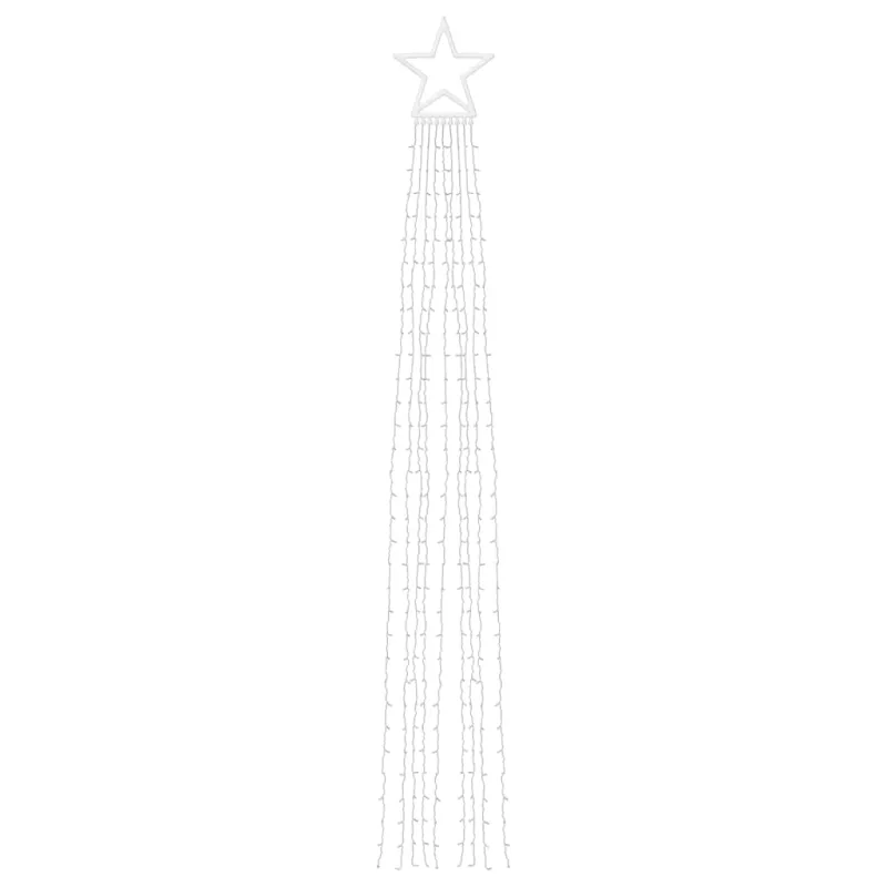Kalėdų eglutės girlianda, šalta balta, 375cm, 320 LED lempučių