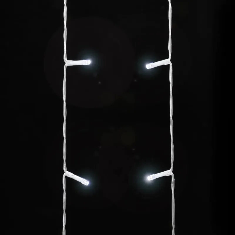 Kalėdų eglutės girlianda, šalta balta, 375cm, 320 LED lempučių
