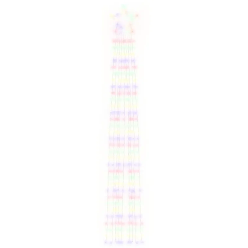 Kalėdų eglutės girlianda, spalvota, 375cm, 320 LED lempučių