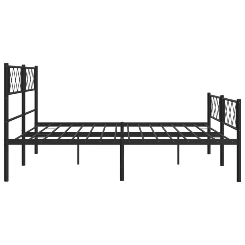 Lovos rėmas be čiužinio, juodas, 180x200cm, metalas