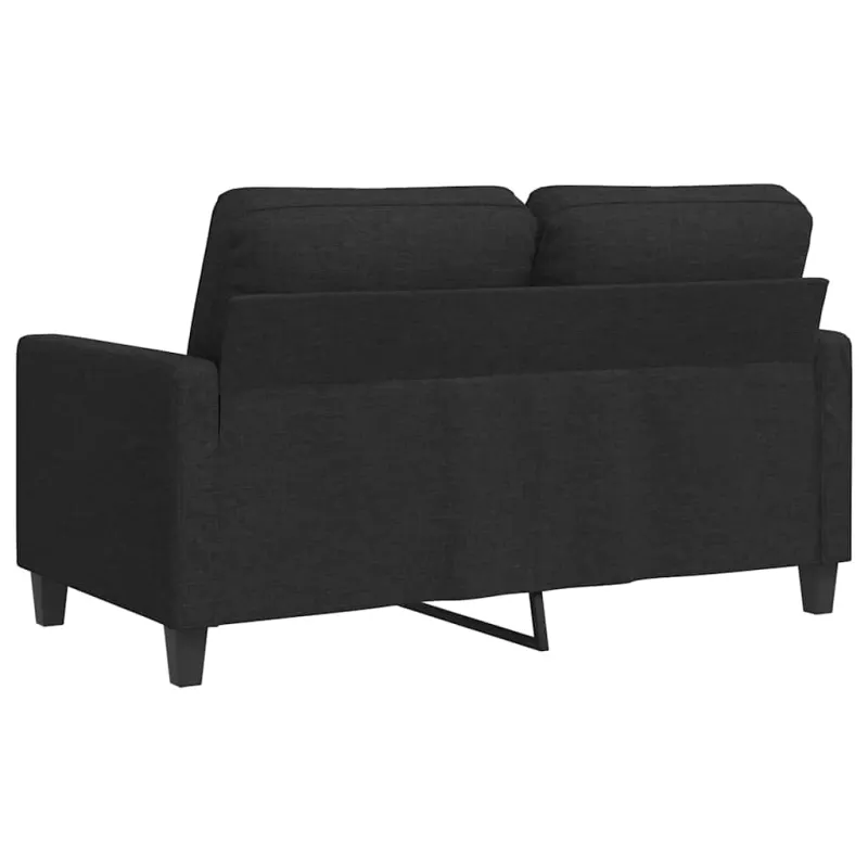 Dvivietė sofa, juodos spalvos, 120cm, audinys
