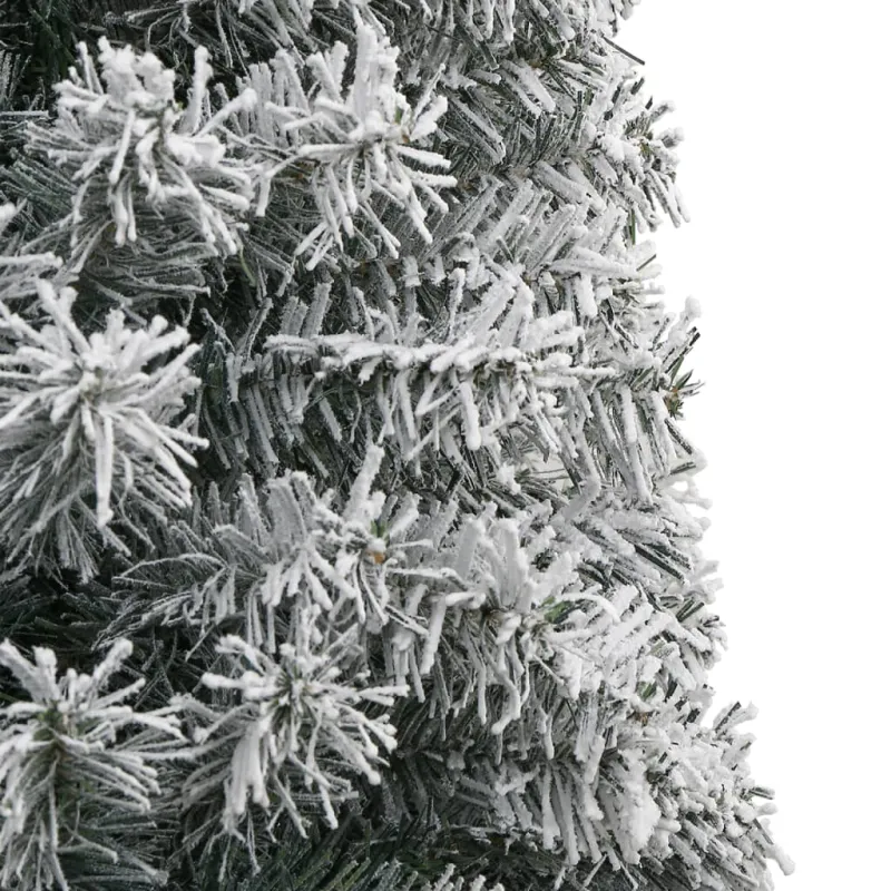 Siaura Kalėdų eglutė su stovu ir sniegu, 300cm, PVC