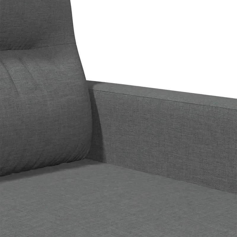 Dvivietė sofa, tamsiai pilkos spalvos, 120cm, audinys