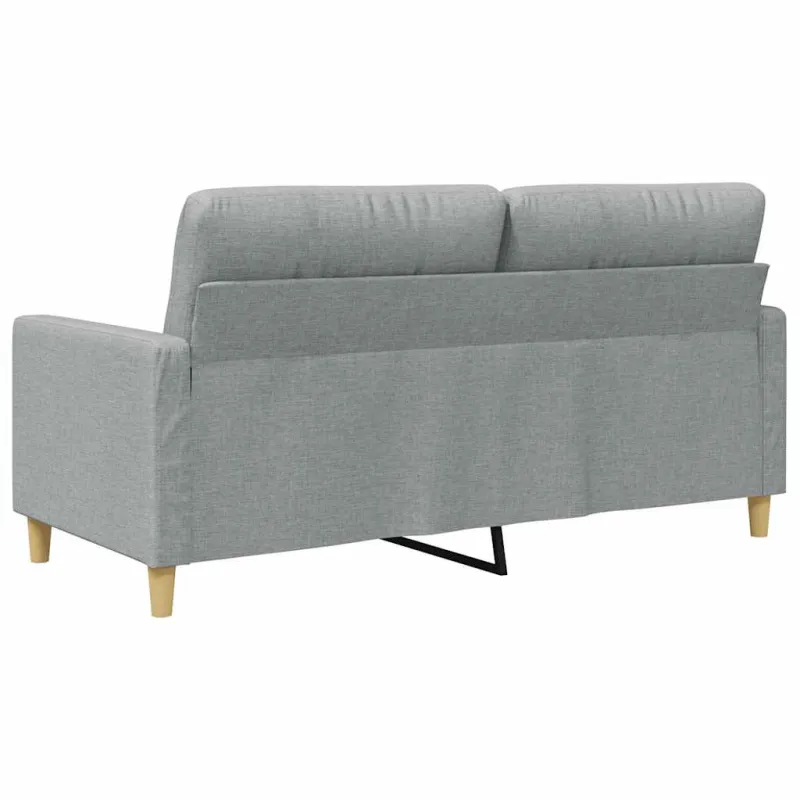 Dvivietė sofa, šviesiai pilkos spalvos, 140cm, audinys