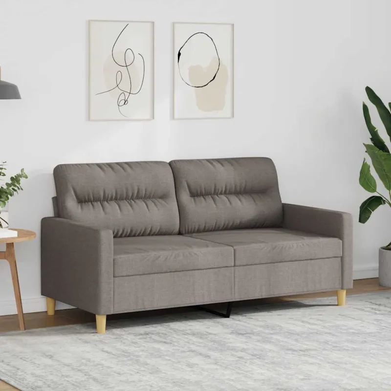 Dvivietė sofa, taupe spalvos, 140cm, audinys