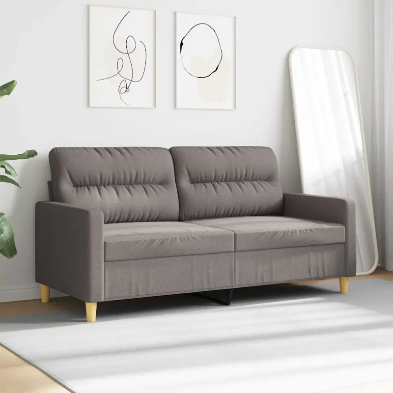 Dvivietė sofa, taupe spalvos, 140cm, audinys