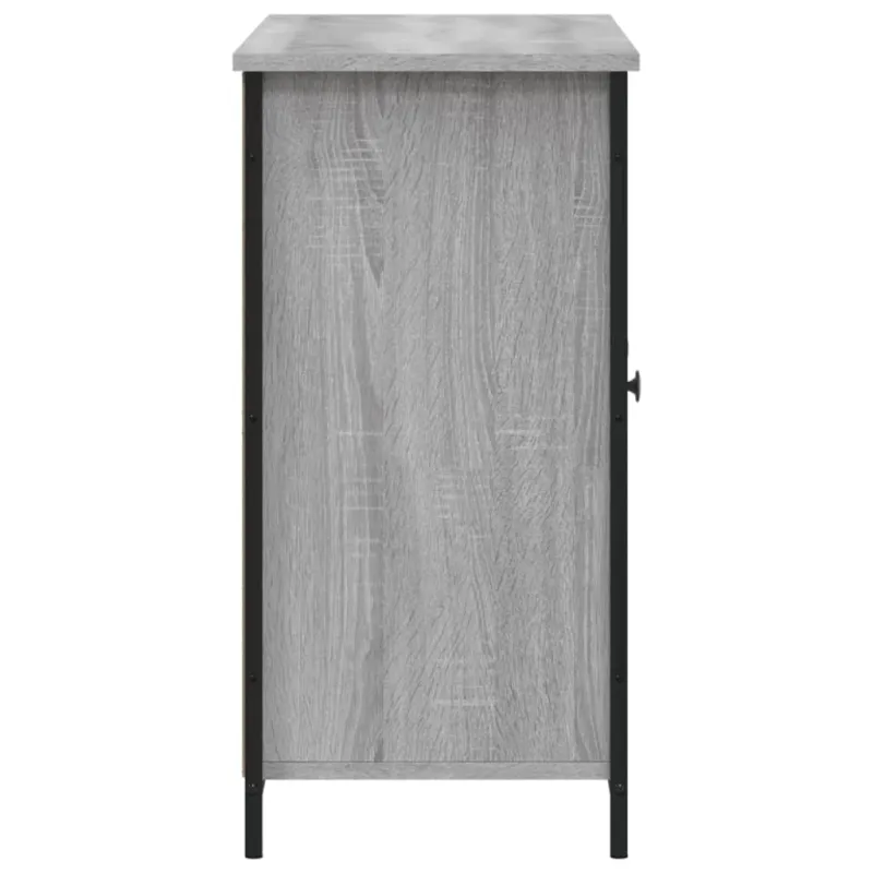 Šoninė spintelė, pilka ąžuolo, 100x35x70cm, apdirbta mediena