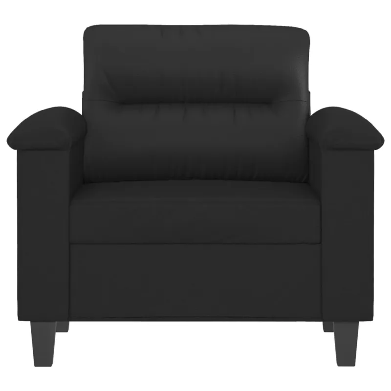 Krėslas, juodos spalvos, 60cm, dirbtinė oda