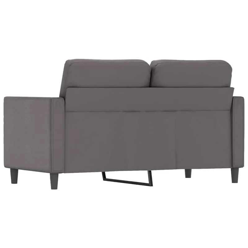 Dvivietė sofa, pilkos spalvos, 120cm, dirbtinė oda