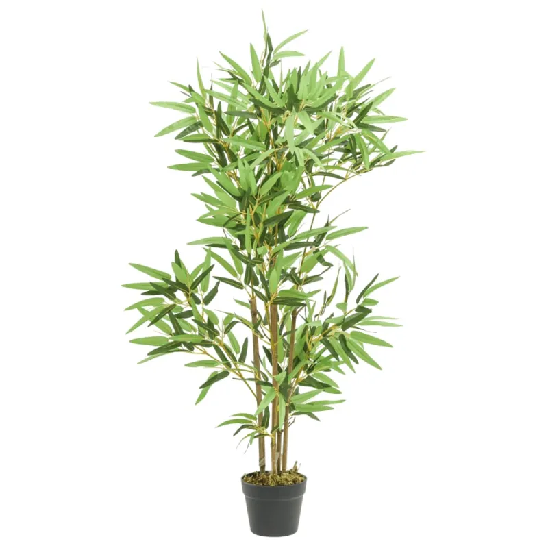 Dirbtinis bambukas, žalios spalvos, 120cm, 552 lapai