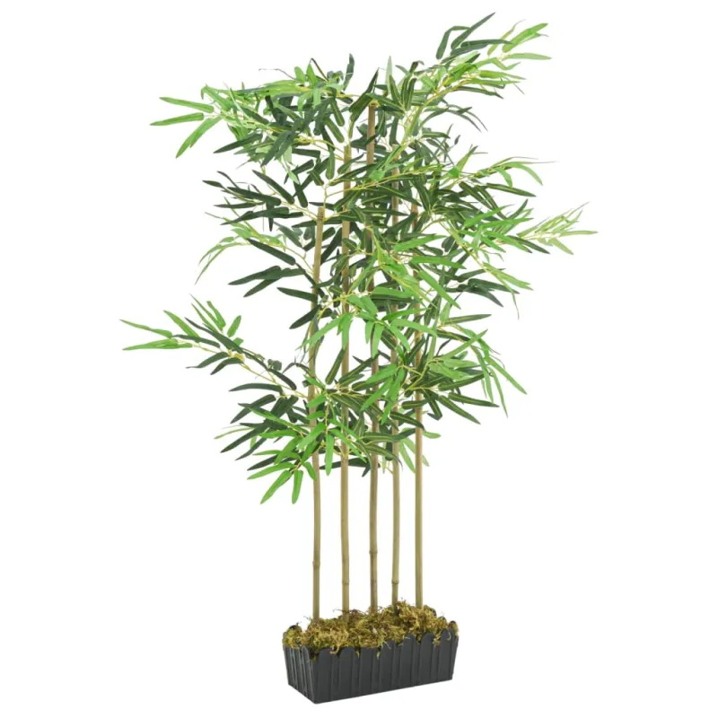 Dirbtinis bambukas, žalios spalvos, 120cm, 730 lapų