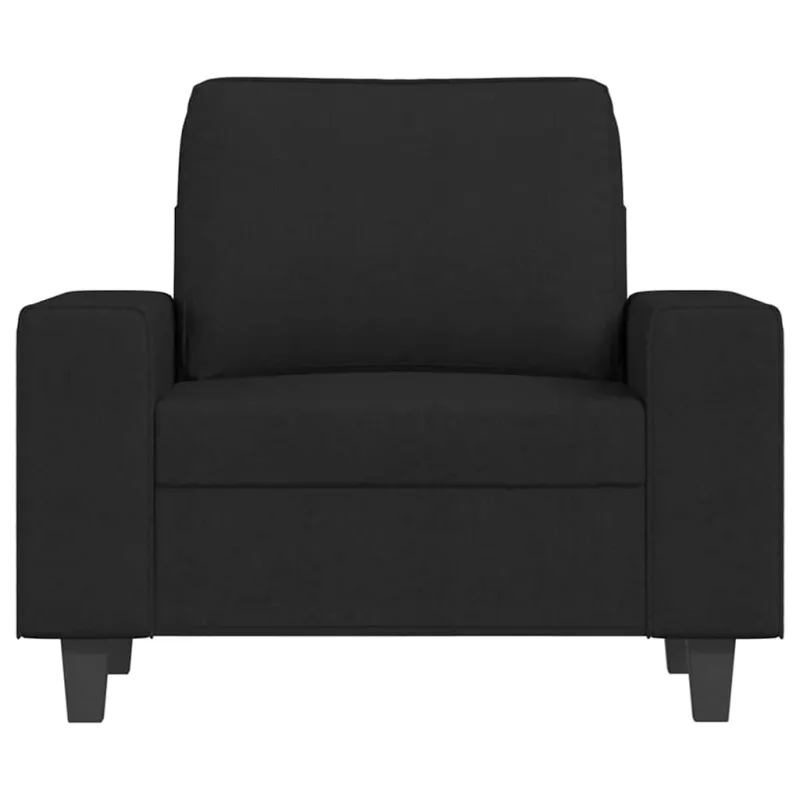 Krėslas, juodos spalvos, 60cm, audinys