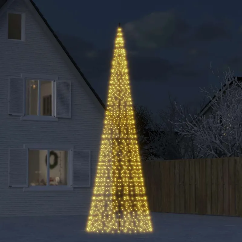 LED Kalėdų eglutė 1534 LED šiltai balta 500 cm