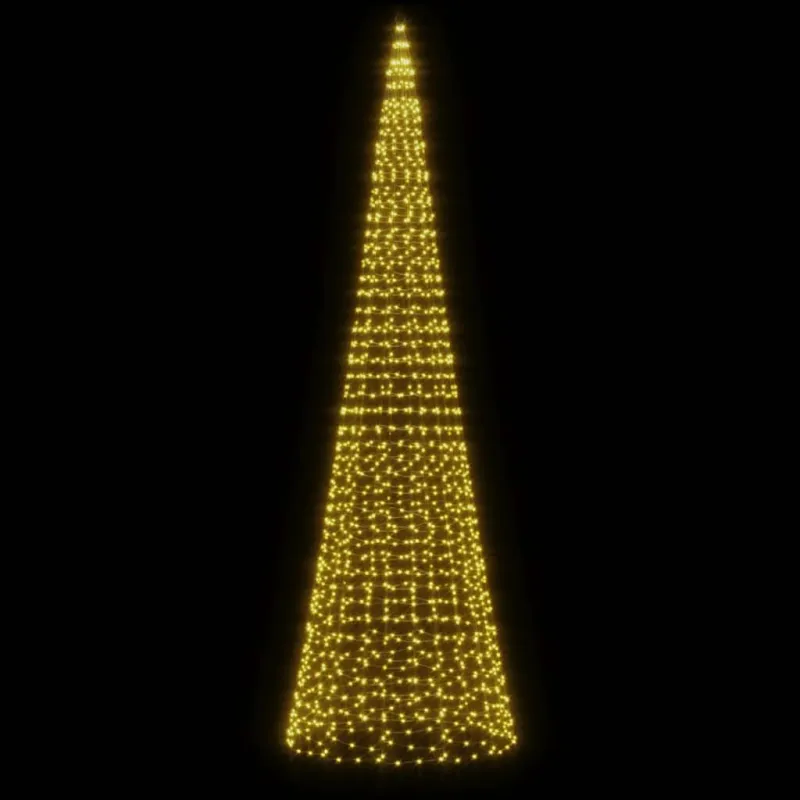 LED Kalėdų eglutė 1534 LED šiltai balta 500 cm