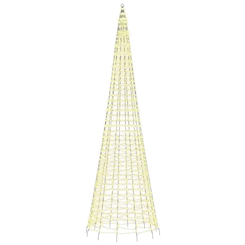 LED Kalėdų eglutė 1534 LED šiltai balta 500 cm