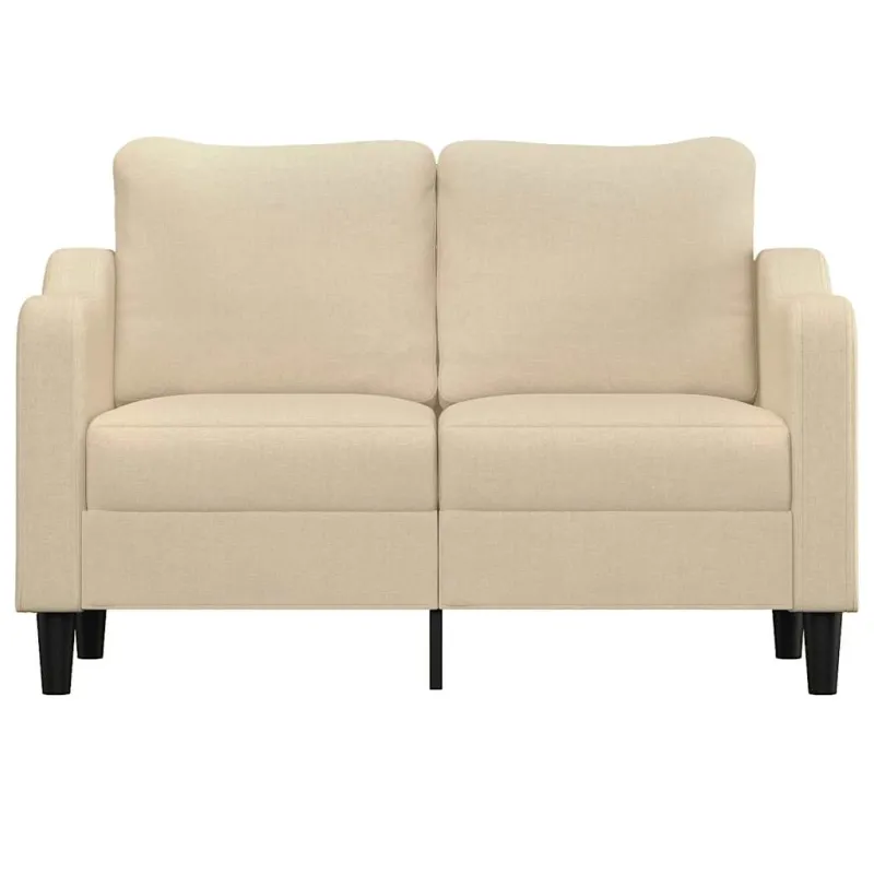 Dvivietė sofa, kreminės spalvos, 120cm, audinys