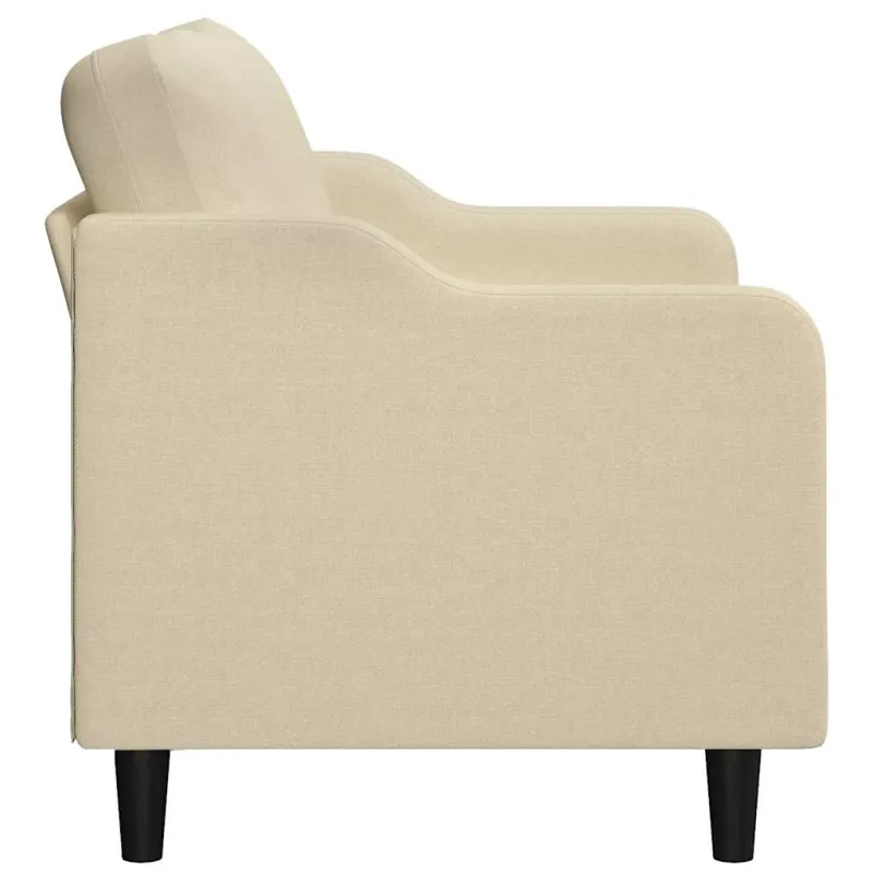 Dvivietė sofa, kreminės spalvos, 120cm, audinys
