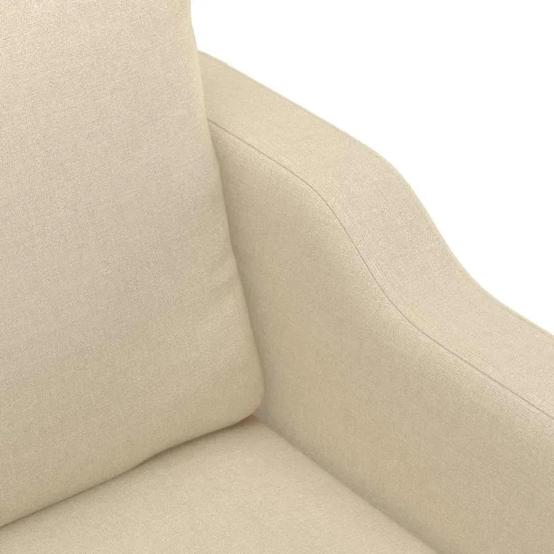 Dvivietė sofa, kreminės spalvos, 120cm, audinys