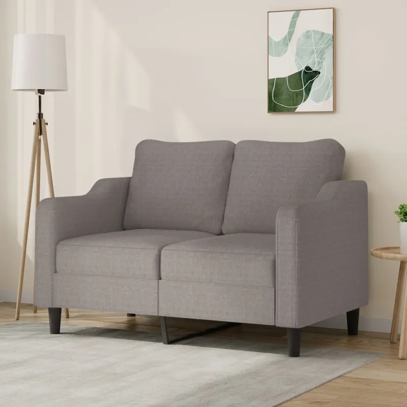 Dvivietė sofa, taupe spalvos, 120cm, audinys