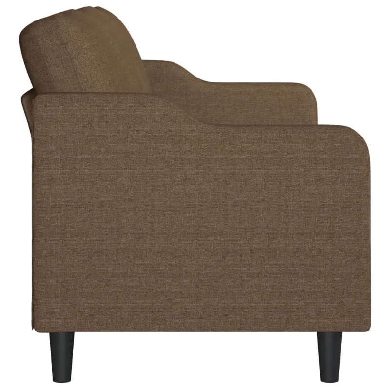 Trivietė sofa, rudos spalvos, 180cm, audinys