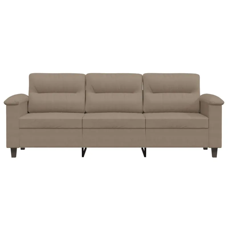 Trivietė sofa, taupe spalvos, 180cm, mikropluošto audinys