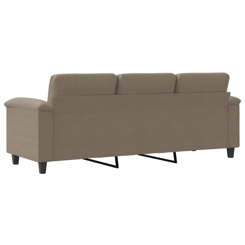 Trivietė sofa, taupe spalvos, 180cm, mikropluošto audinys