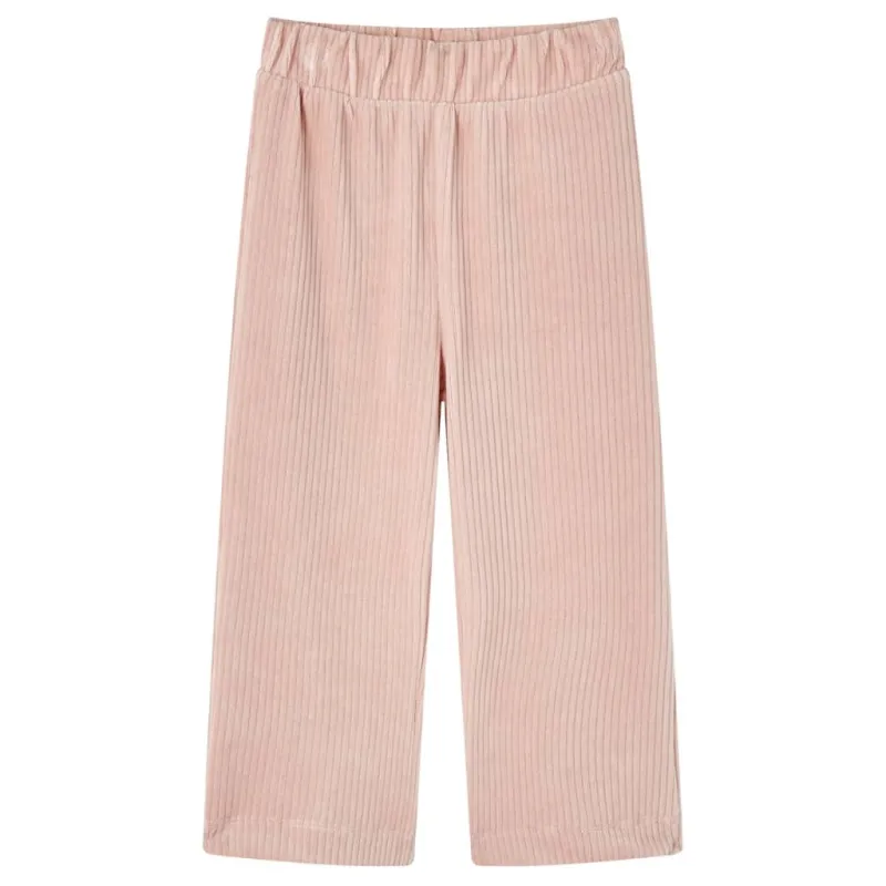 Vaikiškos kelnės, šviesiai rožinės spalvos, velvetas, 116 dydžio