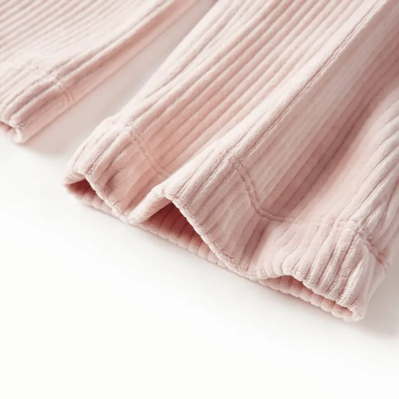 Vaikiškos kelnės, šviesiai rožinės spalvos, velvetas, 116 dydžio